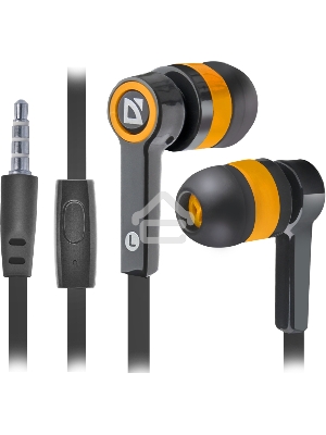 Наушники Defender Pulse 420 черный/оранжевый