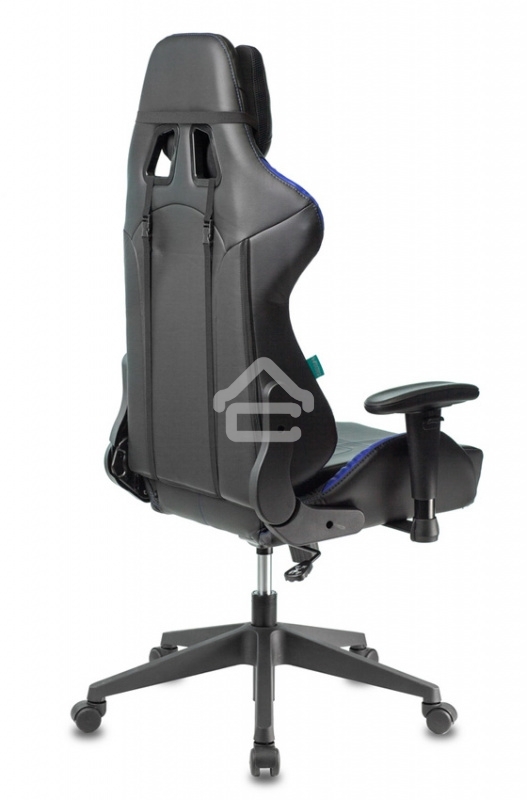 Кресло игровое Бюрократ VIKING 5 AERO BLUE черный/синий искусственная кожа