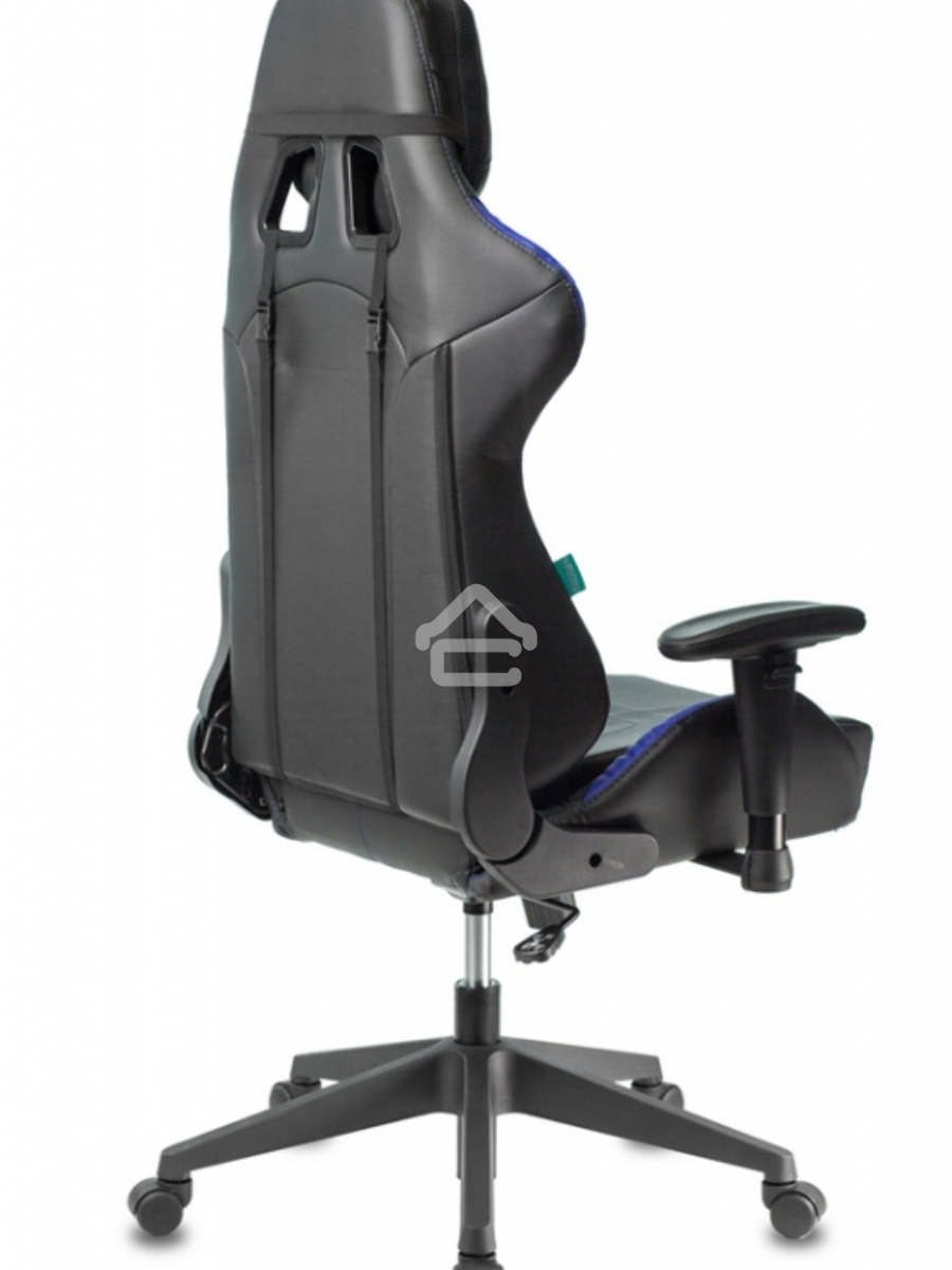 Кресло игровое Бюрократ VIKING 5 AERO BLUE черный/синий искусственная кожа