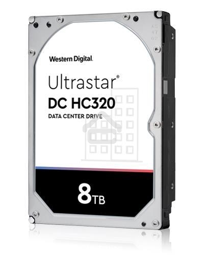 Жесткий диск Western Digital SAS 8TB 7200RPM 12GB / S 256MB DC HC320 HUS728T8TAL5204_0B36453