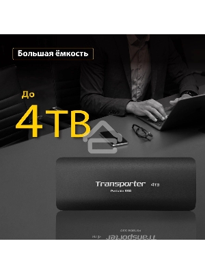 Внешний накопитель SSD Patriot PTP512GPEC 512GB USB-C, R/W 1000MB/1000MB/s, черный
