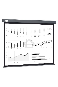 Экран Cactus 180x180см Wallscreen CS-PSW-180X180-SG 1:1 настенно-потолочный рулонный серый