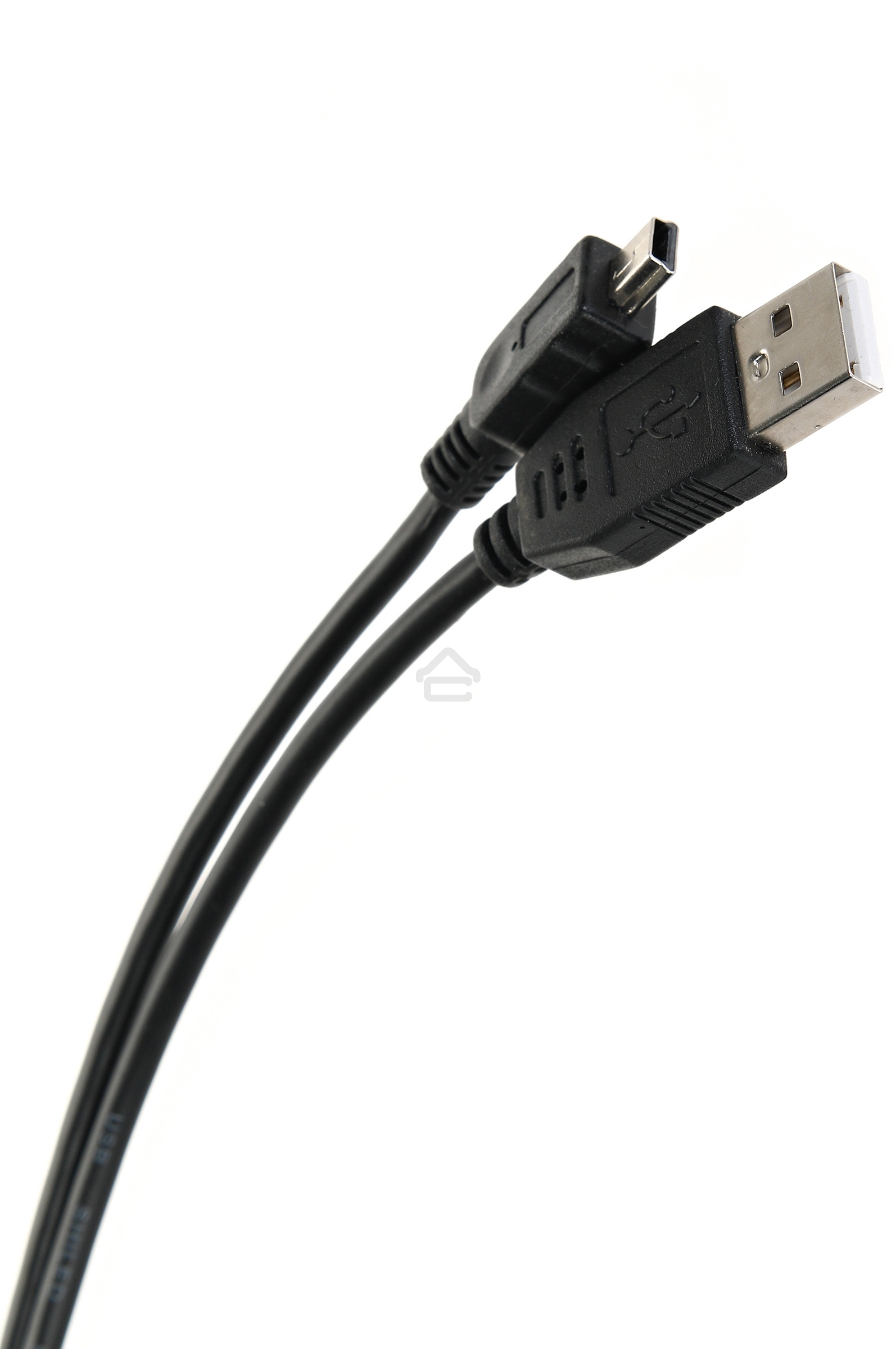 Кабель USB 2.0 A-->mini-B 5P (1м) черный TELECOM/VCOM TC6911BK-1.0M