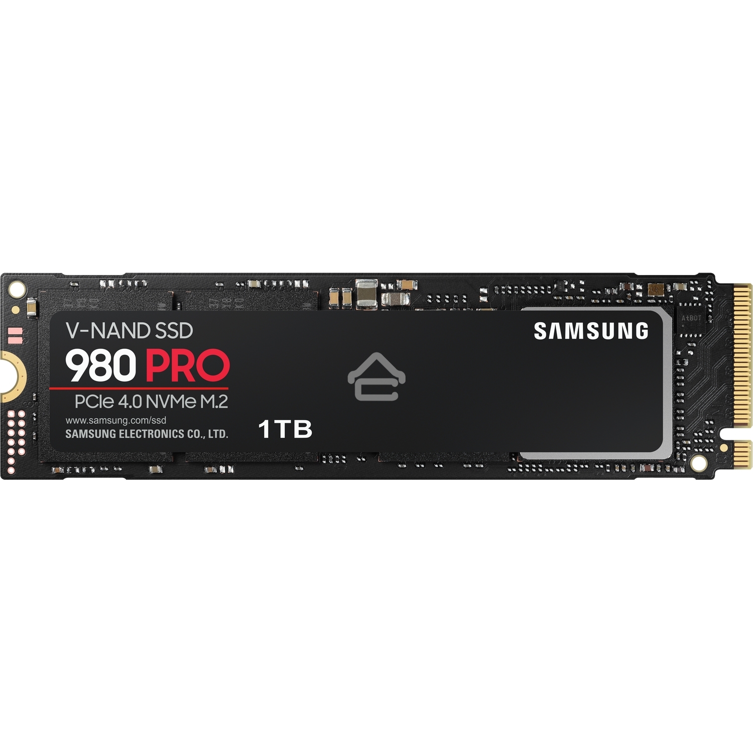 Накопитель SSD Samsung 980 PRO, 1TB, PCIe 4.0 x4, M.2 2280, NVMe, R/W 7000/5000