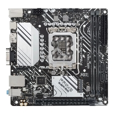 Материнская плата ASUS PRIME H610I-PLUS-CSM, LGA 1700, Intel H610, 2xDDR5, 4xSATA, 1xM.2 PCIe 3.0 x4, 1xPCIe 4.0 x16, 1xHDMI, 1xDP, 1xVGA, 2xUSB-A 3.2 Gen 1, 2xUSB-A 2.0, 1x 1Gb LAN, 3x3.5 мм, 7.1, Mini-ITX
