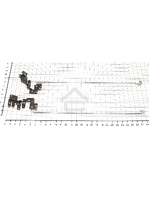 Петли для ноутбука Acer Aspire E5-523, E5-553, E5-575, F5-573, FBZAA014010, FBZAA015010, Acer