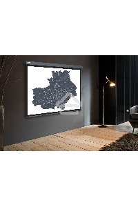 Экран Cactus 180x180см Wallscreen CS-PSW-180X180-SG 1:1 настенно-потолочный рулонный серый
