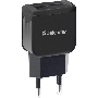 Сетевой адаптер Defender 2xUSB, 5V/2.1А, черный, пакет (EPA-13)
