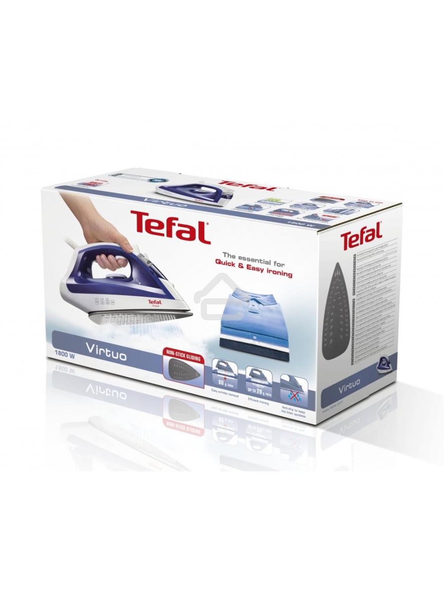 Утюг Tefal FV1711E0 1800Вт синий/белый