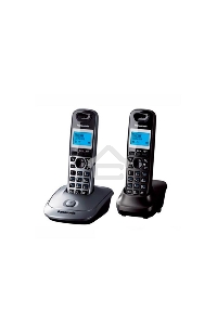 Телефон беспроводной (DECT) Panasonic KX-TG2512RU1 {Доп трубка в комплекте, АОН, Caller ID, спикерфон, полифония}