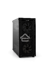 Компьютерный корпус Miditower ExeGate i3 BASE-EVO800 (ATX, БП EVO800RGB с вент. 12 см, с окном, 1*USB+1*USB3.0, аудио, 4 вент. 12см с RGB подсветкой)