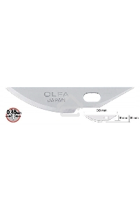 Лезвия OLFA OL-KB4-R/5 закругленные для ножа AK-4, 6(8)х38х0,45мм, 5шт