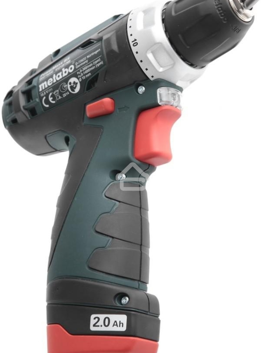 Дрель-шуруповерт Metabo PowerMaxx BS 600080500, Аккумуляторный, 12В, 2 АКБ