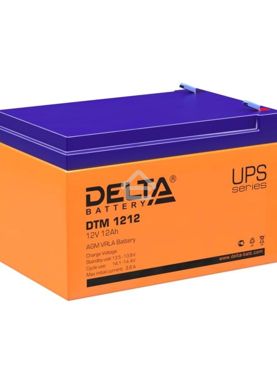 Батарея Delta DTM 1212 (12V, 12Ah)