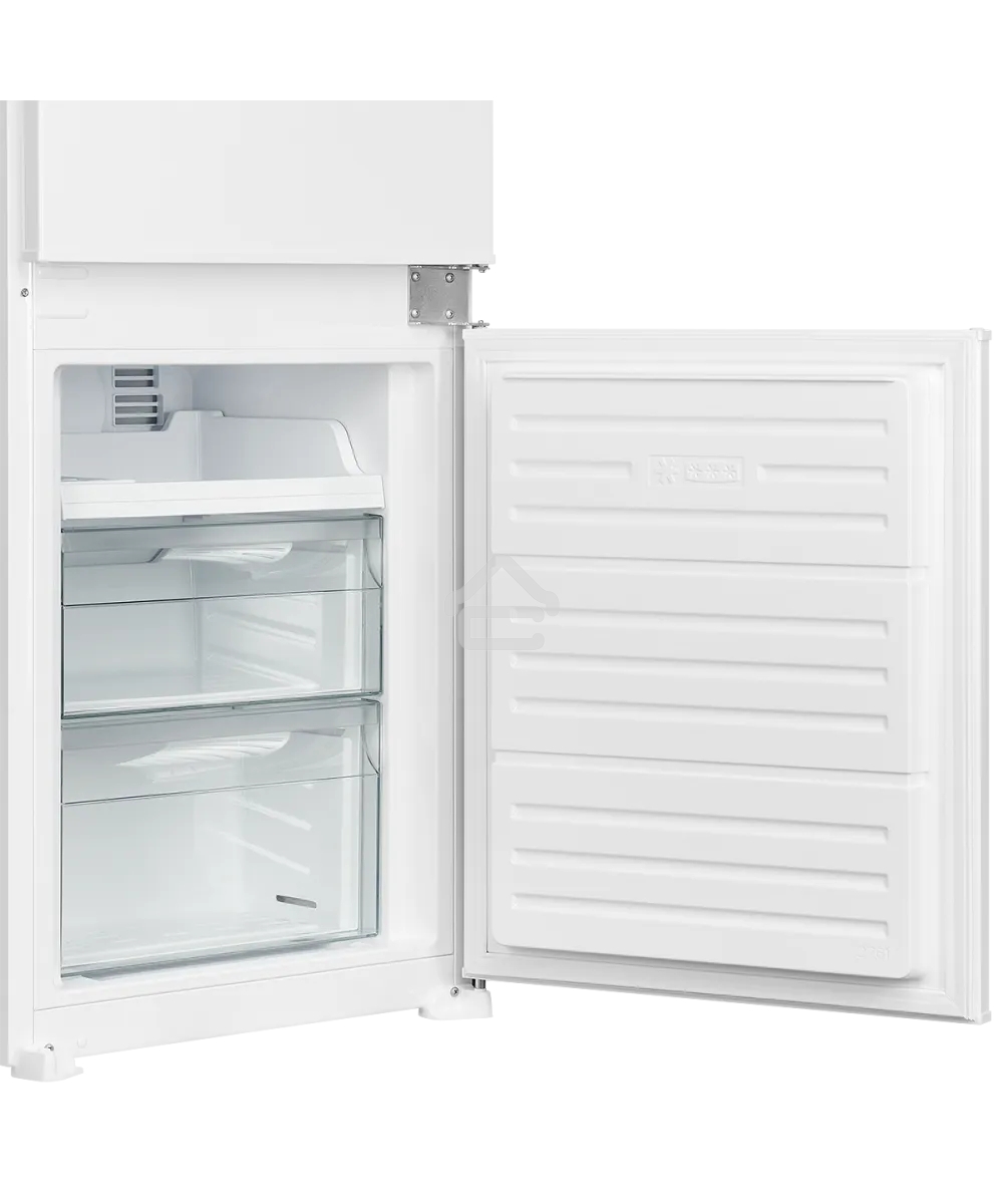 Встраиваемый холодильник Kuppersberg RBN 1763, полезный объем 233 л, сенсорное управление, полезный объем морозильной камеры 63 л, No Frost, LED подсветка, перенавешиваемые двери, суперзаморозка, отсек для овощей, белый