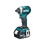 Гайковерт аккумуляторный MAKITA DTD154RFE  б\щет 18в 2х3ачli-ion 0-1100\2100\3600об\м 6-ти гр1\4''