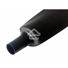 Термоусаживаемая трубка Rexant 100,0/50,0 мм, черная, упаковка 10 шт. по 1 м