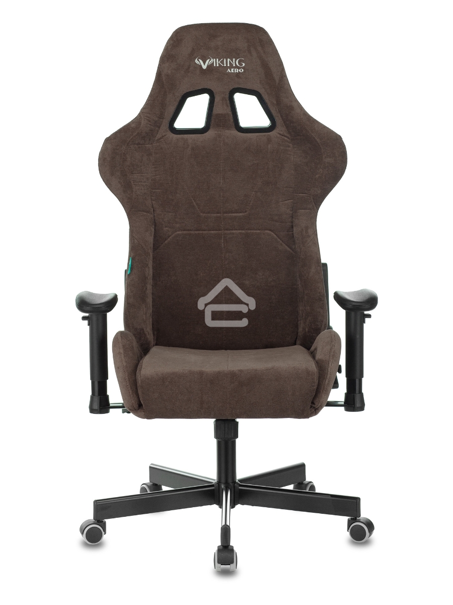 Кресло игровое Бюрократ VIKING KNIGHT LT10 FABRIC коричневый крестовина металл/пластик