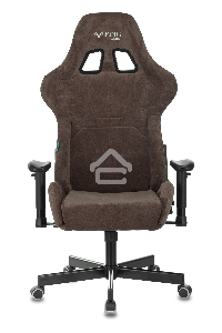 Кресло игровое Бюрократ VIKING KNIGHT LT10 FABRIC коричневый крестовина металл/пластик
