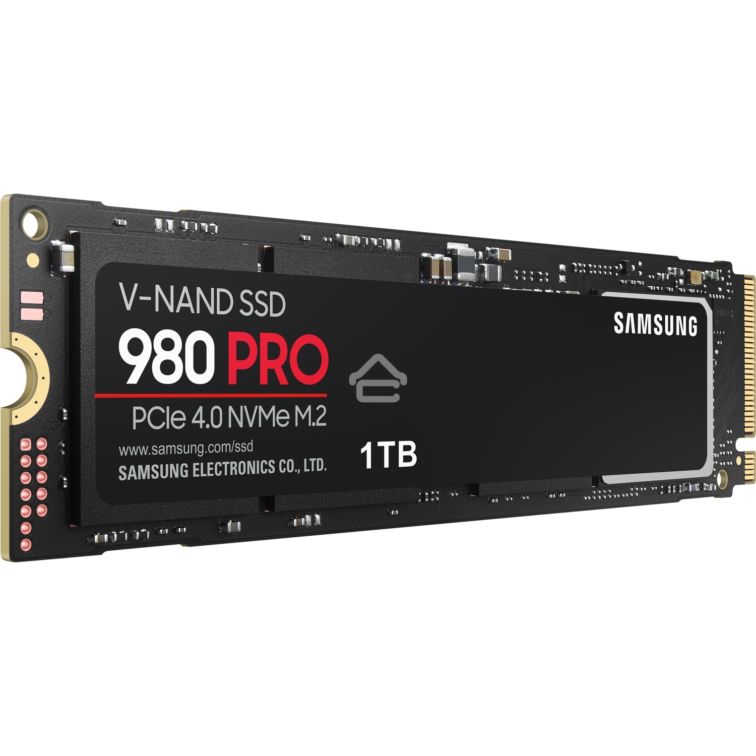 Накопитель SSD Samsung 980 PRO, 1TB, PCIe 4.0 x4, M.2 2280, NVMe, R/W 7000/5000