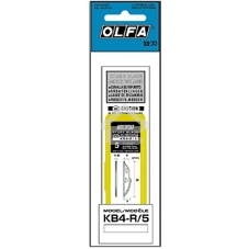 Лезвия Olfa OL-KB4-R/5 закругленные для ножа AK-4, 6(8)х38х0,45 мм, 5 шт
