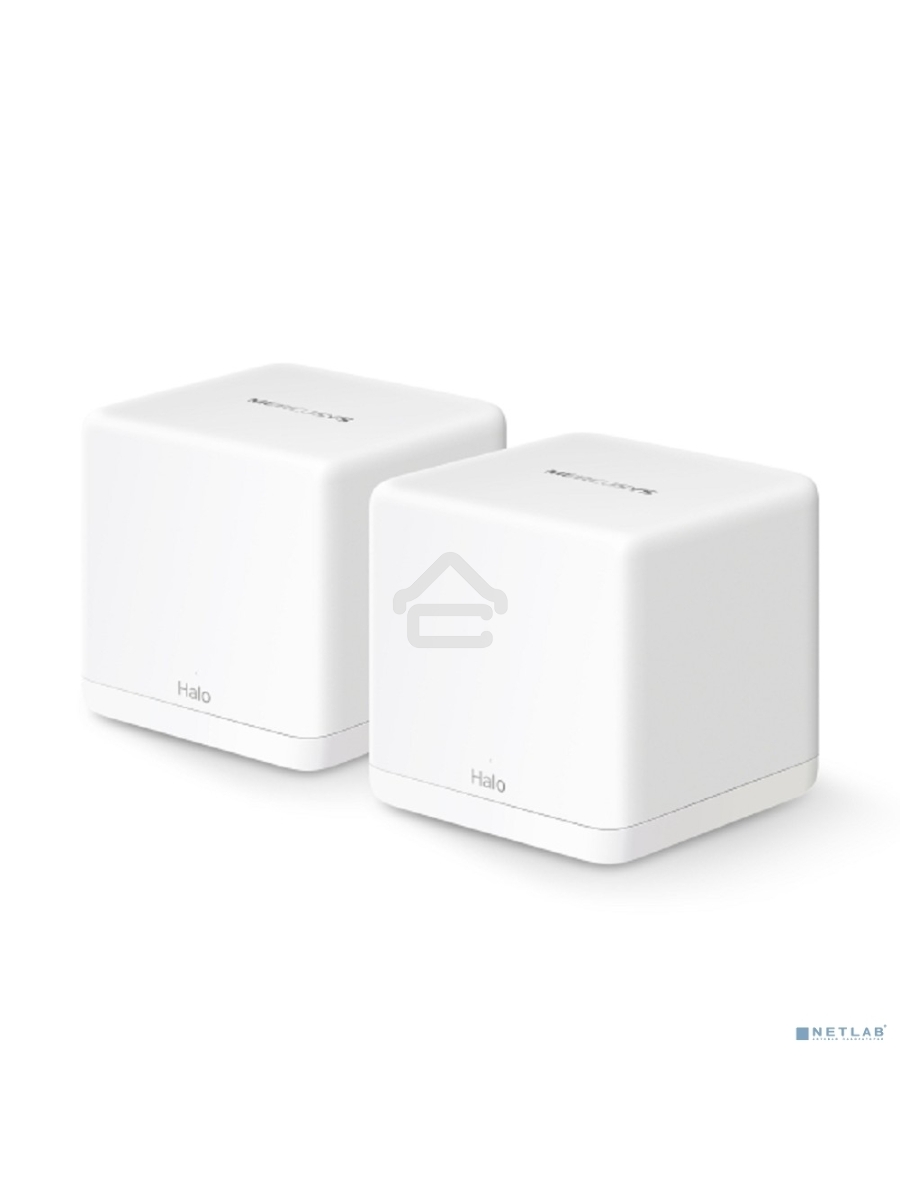 Бесшовный Mesh роутер Mercusys Halo H60X(2-pack) AX1500 10/100/1000BASE-TX белый (упак.:2шт)