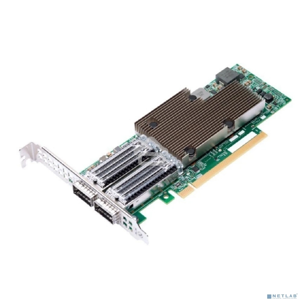 Сетевая карта NetXtreme P2100G (BCM957508-P2100G) SGL 2x100GbE (100/50/25/10GbE), PCIe 4.0 x16, QSFP56, BCM57508, NIC Adapter