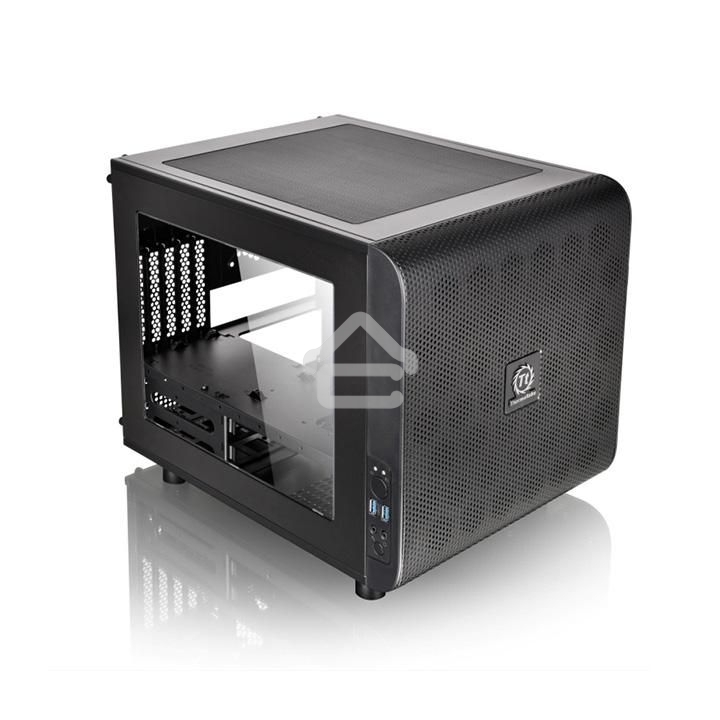 Компьютерный корпус Thermaltake Case Tt Core V21 CA-1D5-00S1WN-00 mATX/ win/ black/ USB3.0/ no PSU