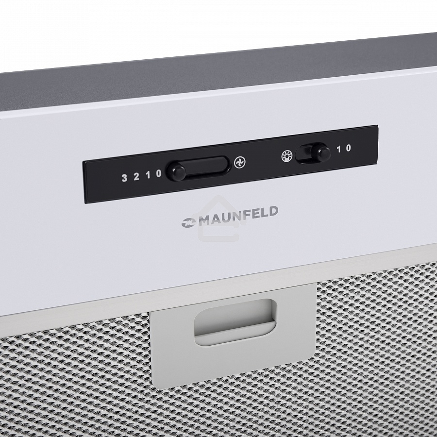 Вытяжка встраиваемая Maunfeld Crosby Light (C) 60 белый, 60 см, 850 куб. м/ч, 48 дБ