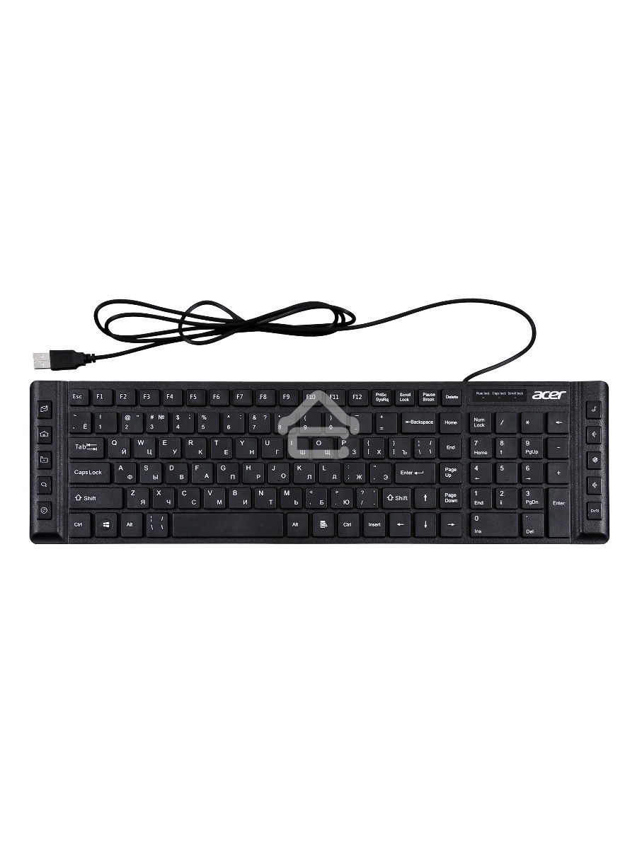Клавиатура Acer OKW010 [ZL.KBDEE.002] проводная, USB, черный