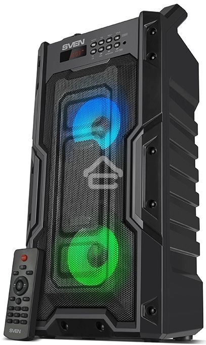 Колонка портативная Sven PS-435 черный 20W 2.0 BT/3.5Jack/USB 10м 2000mAh