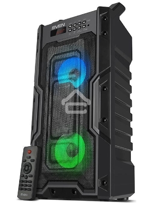 Колонка портативная Sven PS-435 черный 20W 2.0 BT/3.5Jack/USB 10м 2000mAh