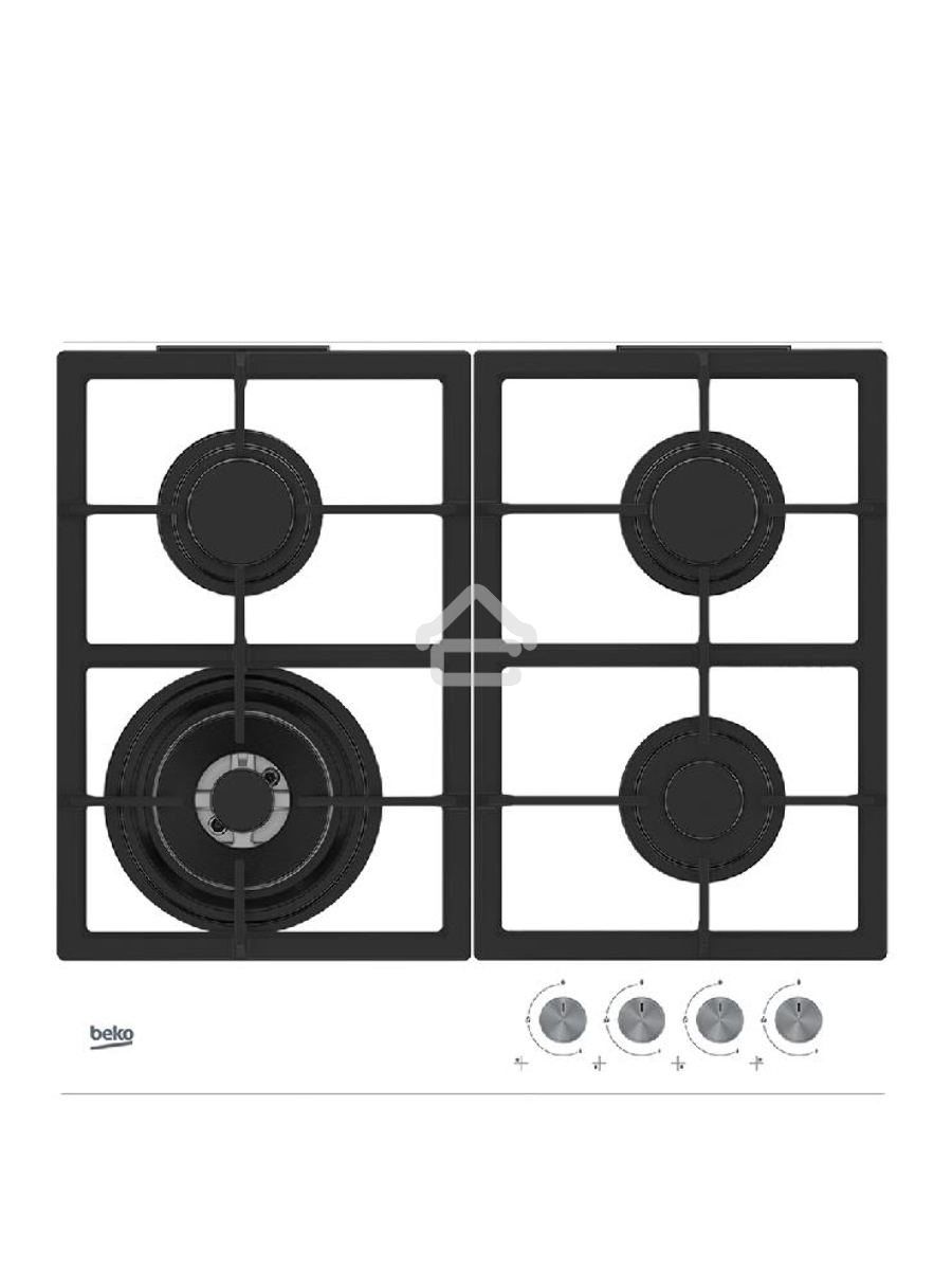 Встраиваемая газовая варочная поверхность Beko HILW64225SW, Белый