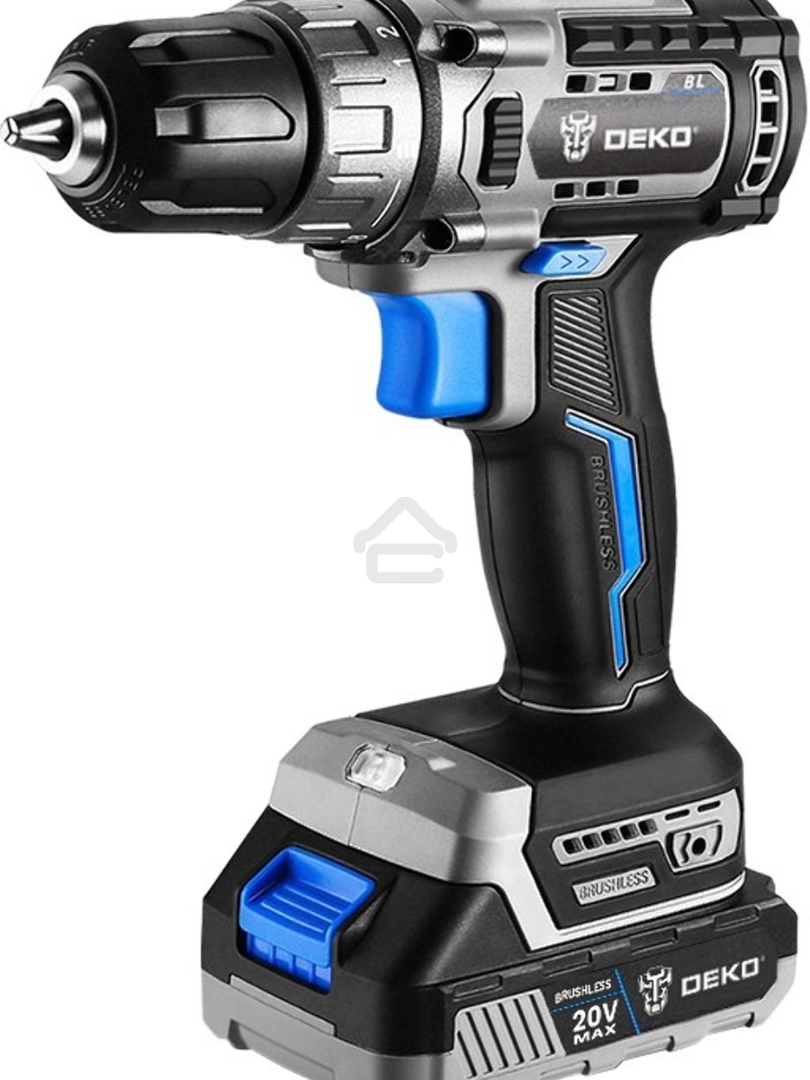 Дрель-шуруповерт Deko Sharker 063-4037, Аккумуляторная, 20 В, 2 Ач