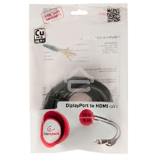 Кабель DisplayPort-HDMI Gembird/Cablexpert 3м, 20M/19M, черный, экран, пакет(CC-DP-HDMI-3M)