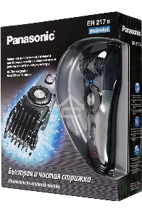 Машинка для стрижки Panasonic ER217S520 серебристый (насадок в компл:1шт)