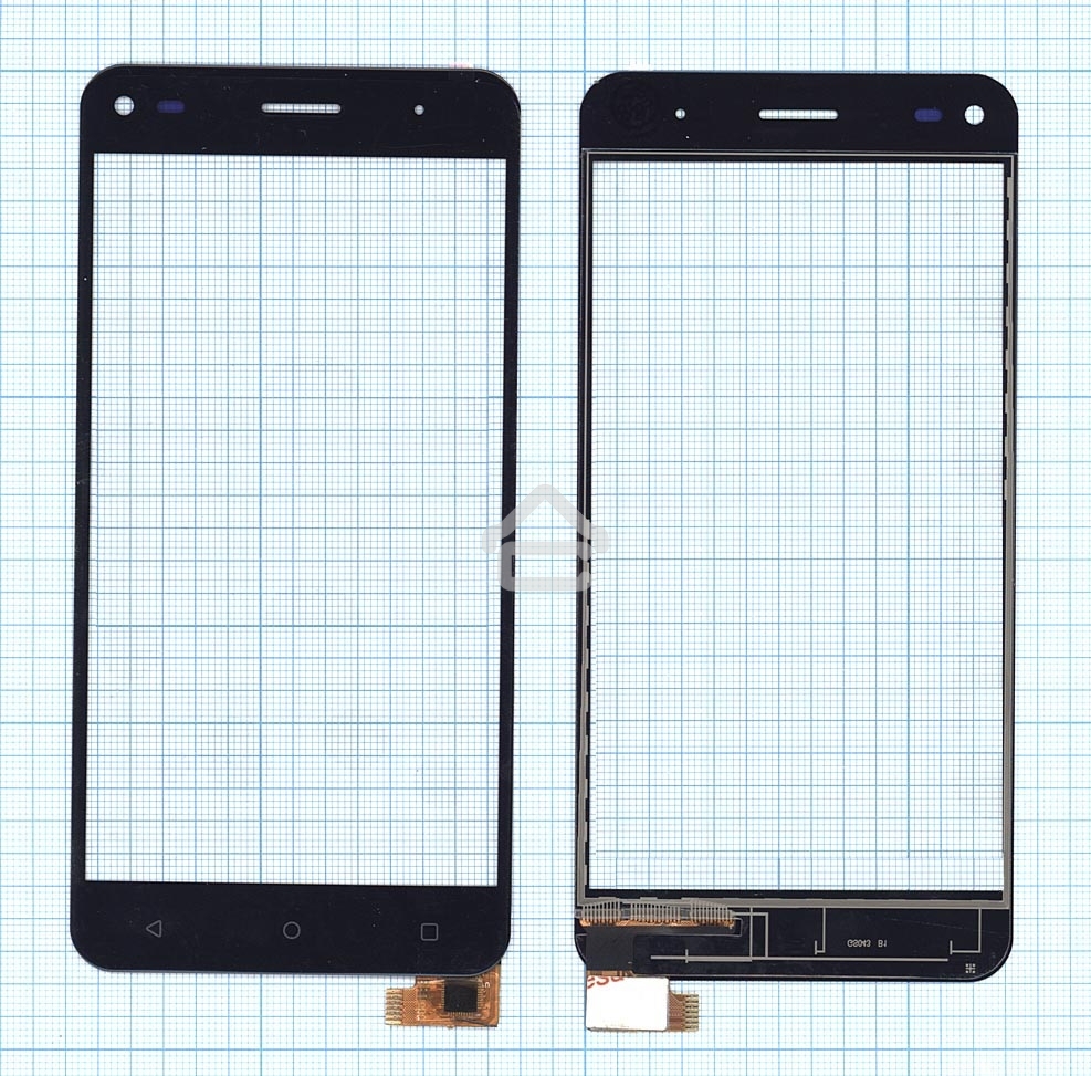 Сенсорное стекло (тачскрин) для Fly FS507 Cirrus 4, черное