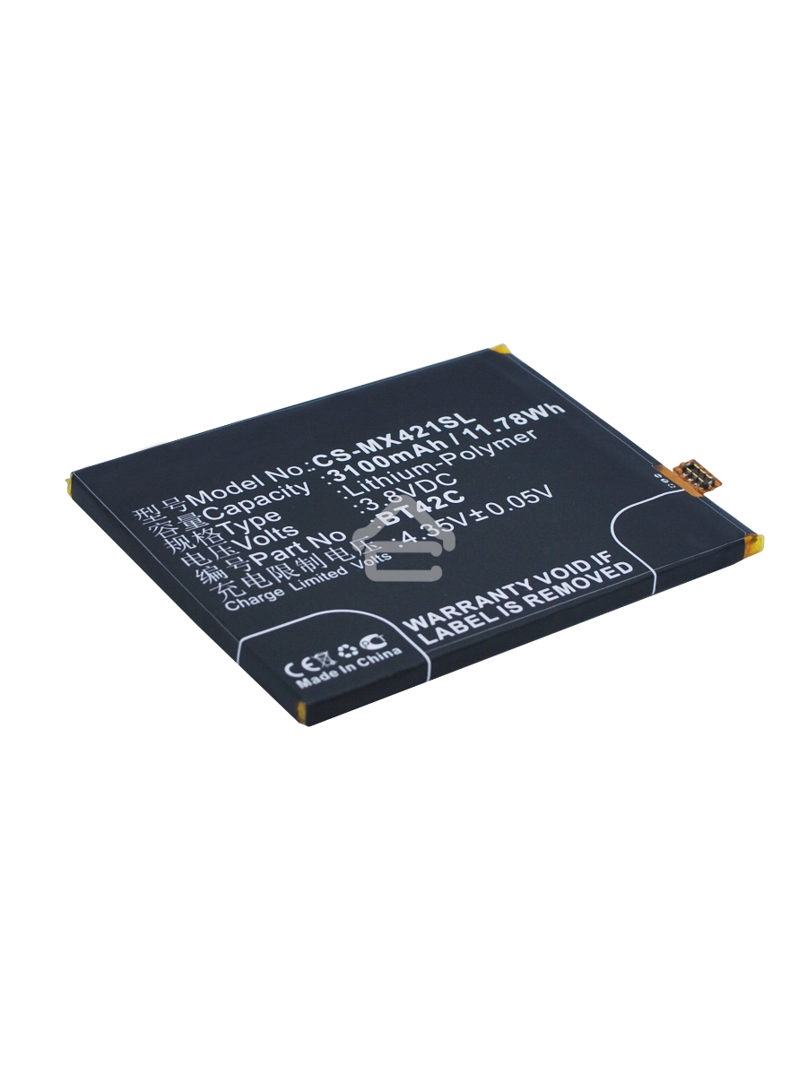 Аккумулятор CS-MX421SL BT42C для Meizu M2 Note 3.8V / 3100mAh / 11.78Wh