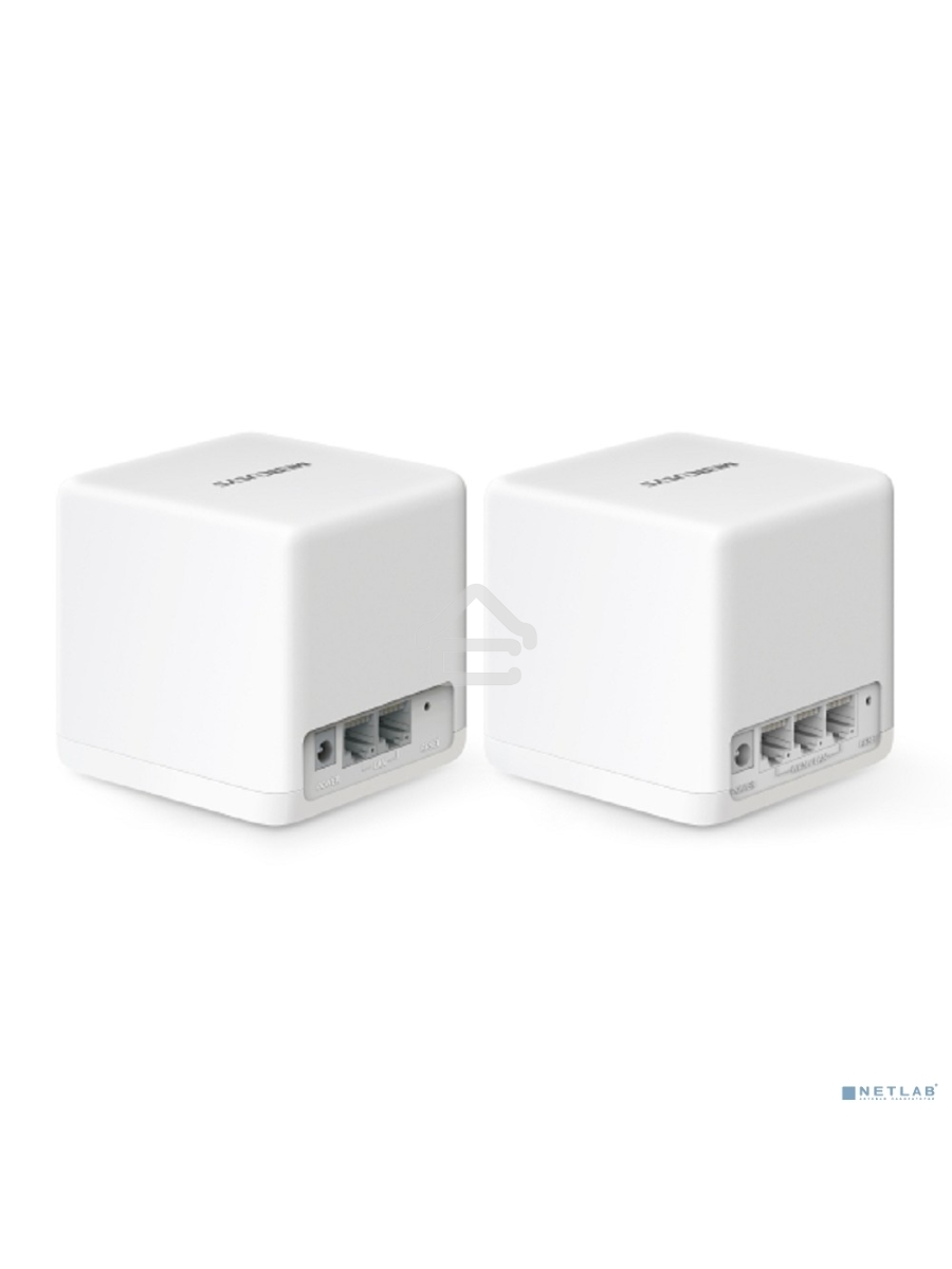 Бесшовный Mesh роутер Mercusys Halo H60X(2-pack) AX1500 10/100/1000BASE-TX белый (упак.:2шт)