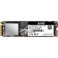 Накопитель SSD XPG SX8200 Pro, 512 Gb, PCIe 3.0 x4, M.2 2280, NVMe, R/W 3350/2350, с радиатором