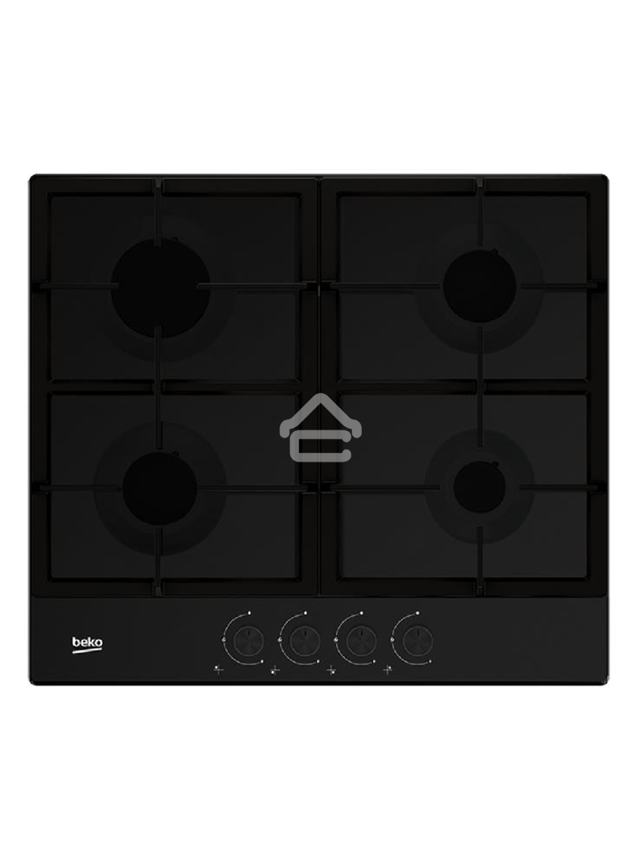 Встраиваемая газовая варочная поверхность Beko HIAG 64225 SB, Черный