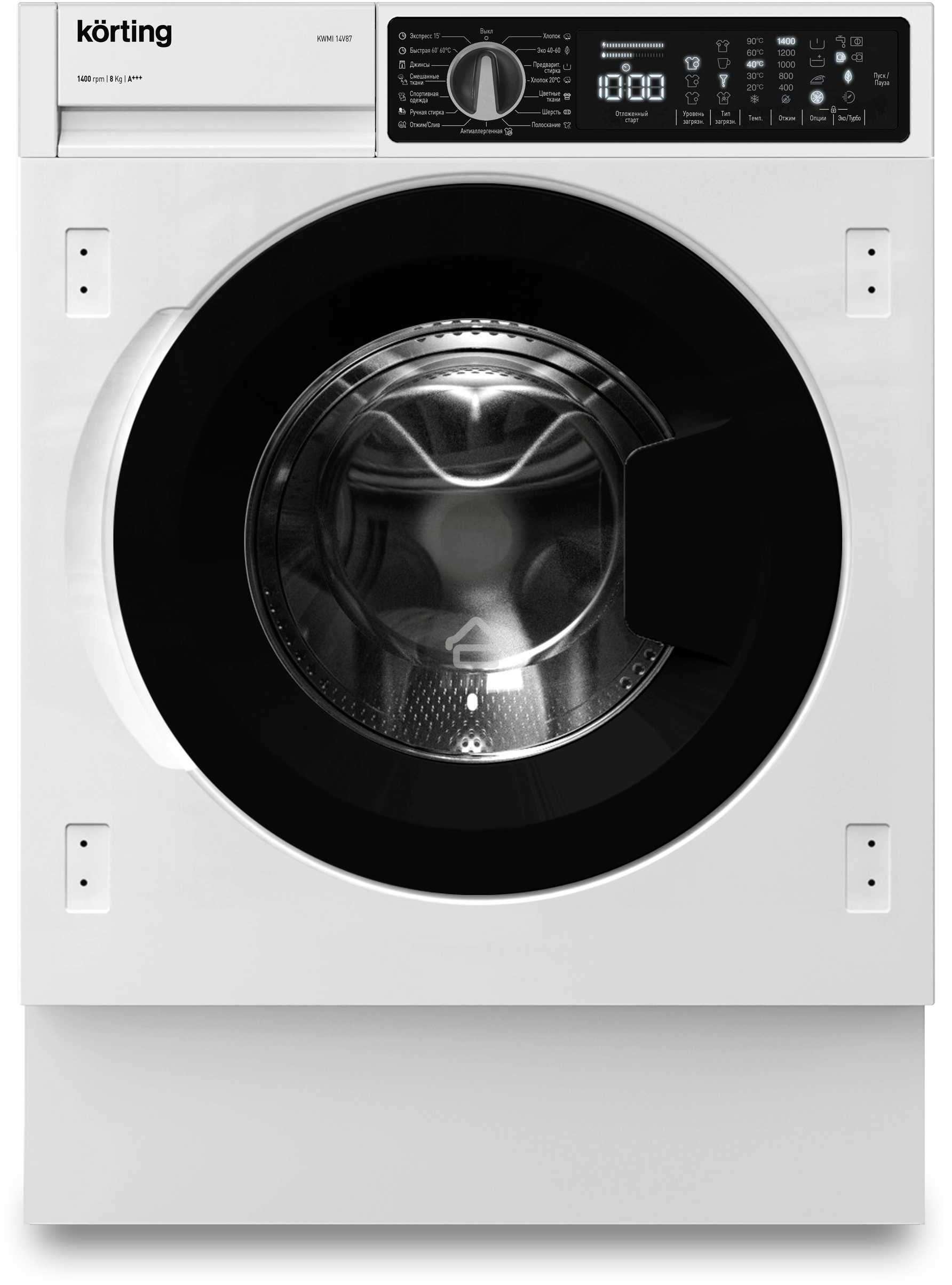 Стиральная машина Korting KWMI 14V87, встраиваемая