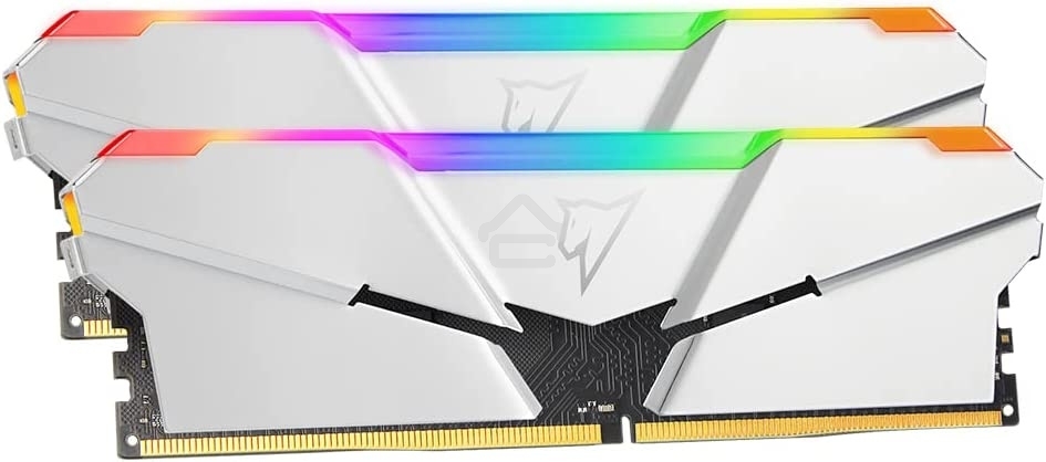 Оперативная память NETAC Shadow, DDR4, 16GB (2x8GB), 3200MHz, CL14, DIMM, с радиаторами, RGB, серебристый