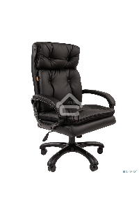 Кресло офисное Chairman 442 экопремиум черный (черный пластик)