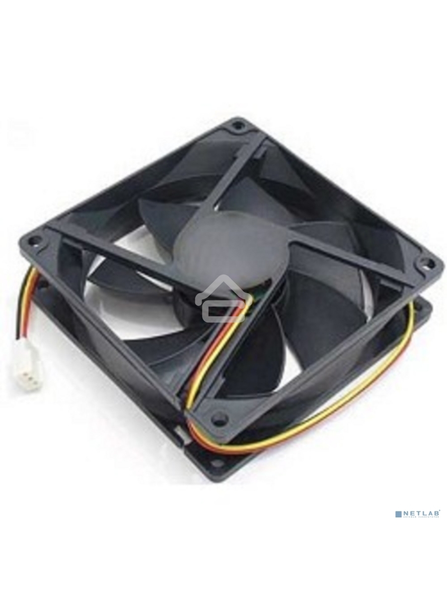 Вентилятор для корпуса Gembird D8015SM-3 черный, 80 мм, 2600 об/мин, 27 дБ, 3 pin