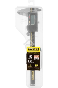 Штангенциркуль STAYER 34410-150 PROFESSIONAL  электронный, шаг измерения 0,01мм, 150мм