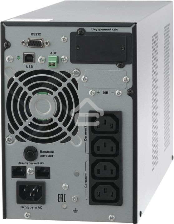 Источник бесперебойного питания двойного преобразования Связь инжиниринг, 1000ВА/1000Вт, напольный, 4xC13, SNMP слот, 2 года гарантия, Россия (АПСМ.435241.020-01)