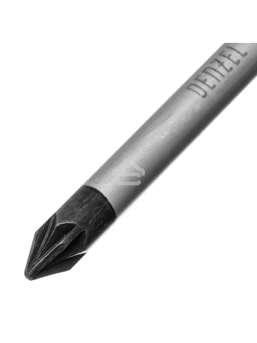 Отвертка, PZ1x75 мм, S2, 3к рукоятка Denzel