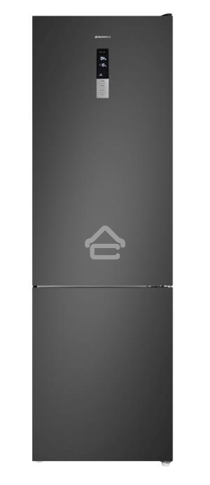 Холодильник Maunfeld MFF200NFSBE черная сталь, двухкамерный, 271/106 л, морозилка снизу, Total No Frost