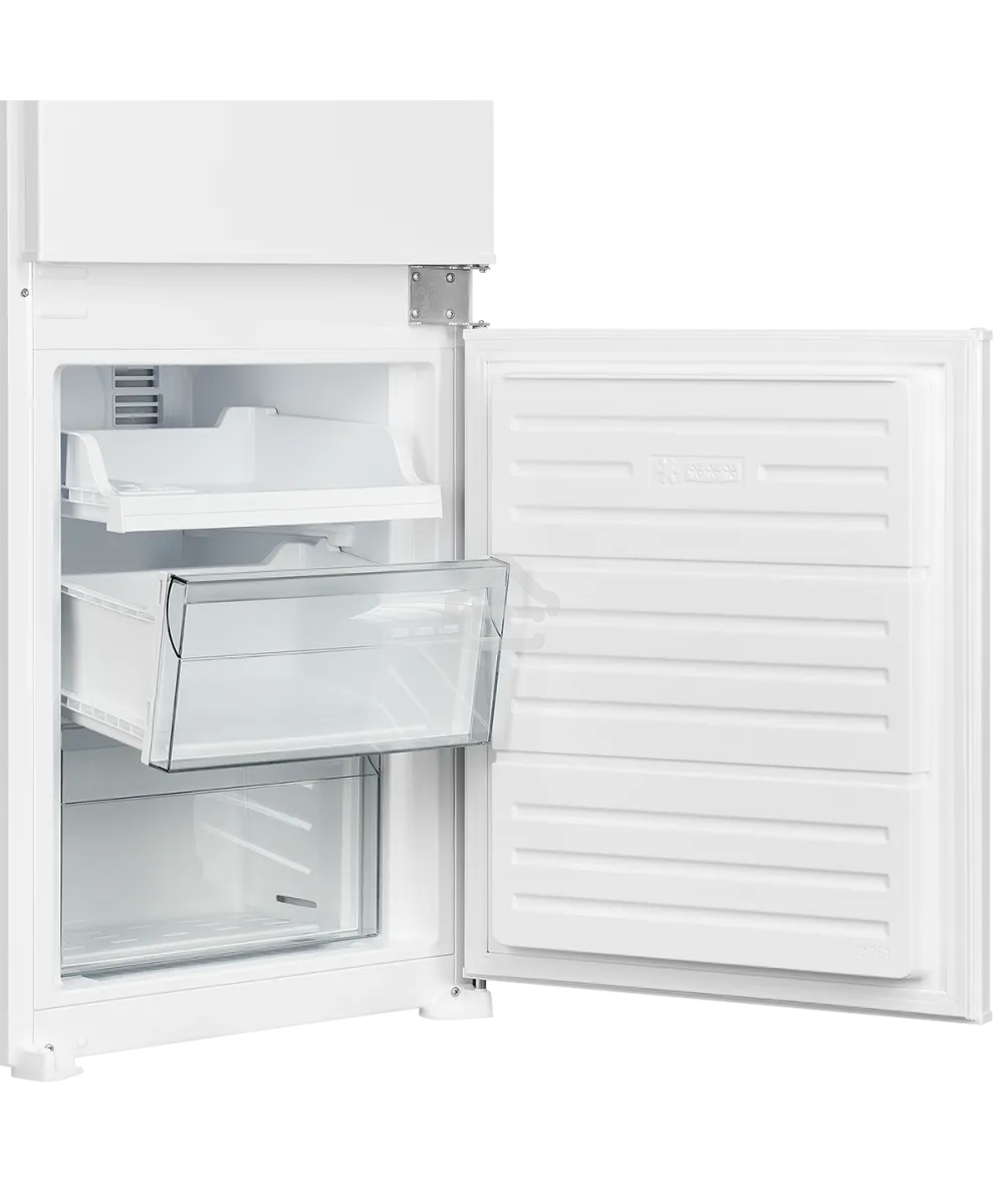 Встраиваемый холодильник Kuppersberg RBN 1763, полезный объем 233 л, сенсорное управление, полезный объем морозильной камеры 63 л, No Frost, LED подсветка, перенавешиваемые двери, суперзаморозка, отсек для овощей, белый